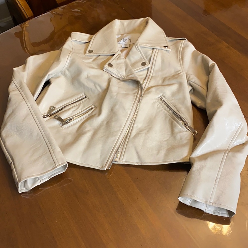 Wish the label faux leather jacket